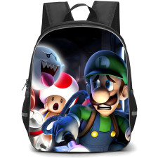 Luigi's Mansion Backpack StudentPack - Luigi's Mansion Neon Ghosts 3d Art