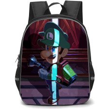 Luigi's Mansion Backpack StudentPack - Luigi Standing Door Slightly Open