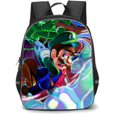 Luigi's Mansion Backpack StudentPack - Luigi with Gooigi Fighting Ghosts
