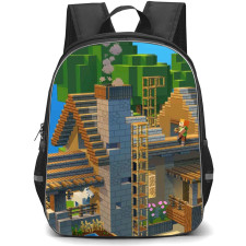 Minecraft Alex Backpack StudentPack - Alex Building A House