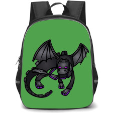 Minecraft Ender Dragon Backpack StudentPack - Ender Dragon Chibi Art Sticker