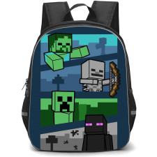 Minecraft Backpack StudentPack - Minecraft Mobs Comic Art