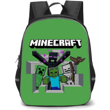 Minecraft Backpack StudentPack - Minecraft Mobs Series Logo Cartoon Art Sticker
