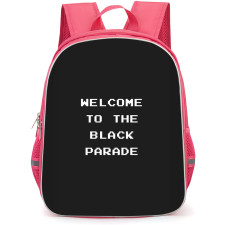 My Chemical Romance Backpack StudentPack - My Chemical Romance Welcome To The Black Parade Pixel Quote Art