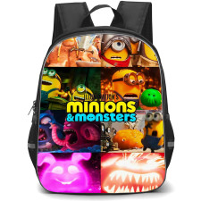 Minions And Monsters Backpack School Bag StudentPack - Minions And Monsters Official Trailer Poster