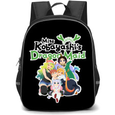 Miss Kobayashi's Dragon Maid Backpack School Bag StudentPack - Miss Kobayashi's Dragon Maid Characters Happy Portrait Series Sticker