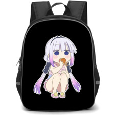 Miss Kobayashi's Dragon Maid Kanna Kamui Backpack School Bag StudentPack - Kanna Kamui Eating Sitting Portrait Sticker