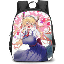 Miss Kobayashi's Dragon Maid Tohru Backpack School Bag StudentPack - Tohru Shouting Heart Portrait