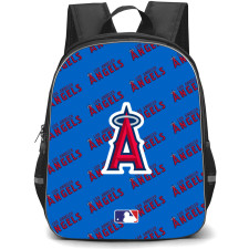 MLB Los Angeles Angels Backpack StudentPack - Los Angeles Angels Medley Monogram Wordmark