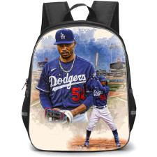 MLB Mookie Betts Backpack StudentPack - Mookie Betts Los Angeles Dodgers Portrait Poster