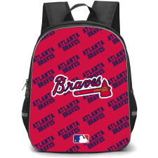 MLB Atlanta Braves Backpack StudentPack - Atlanta Braves Medley Monogram Wordmark