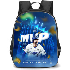 MLB Backpack StudentPack - MLB 000 MVP Poster With Statustic Blue Background
