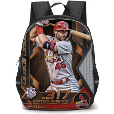 MLB Paul Goldschmidt Backpack StudentPack - Paul Goldschmidt St. Louis Cardinals Hitting Posture On Graphic Art Poster