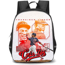 MLB Francisco Lindor Backpack StudentPack - Francisco Lindor 12 New York Mets Hitting Posture Poster