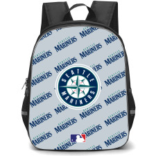 MLB Seattle Mariners Backpack StudentPack - Seattle Mariners Medley Monogram Wordmark
