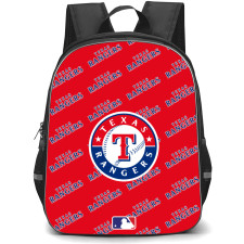MLB Texas Rangers Backpack StudentPack - Texas Rangers Medley Monogram Wordmark