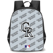 MLB Colorado Rockies Backpack StudentPack - Colorado Rockies Medley Monogram Wordmark