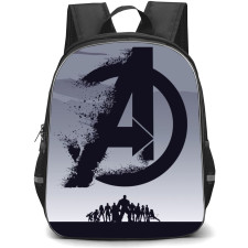 Marvel Avengers Backpack StudentPack - Avengers Logo Grey and Black