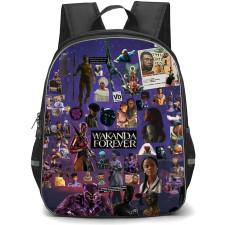 Marvel Black Panther Backpack StudentPack - Black Panther Movie Characters Collage