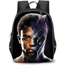 Marvel Black Panther Backpack StudentPack - Black Panther x TChalla Portrait Illustration