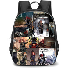 Marvel Black Widow Backpack StudentPack - Black Widow Comic Collage