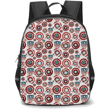 Marvel Captain America Backpack StudentPack - Captain America Shield Pattern