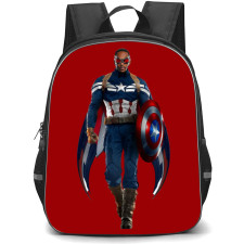 Captain America Backpack StudentPack - Captain America 3D Animated Walking Sticker Art