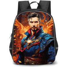 Marvel Doctor Strange Backpack StudentPack - Doctor Strange Flames Portrait Illustration