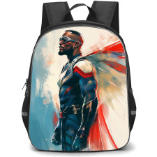 Marvel Backpack StudentPack - Falcon Side View Paint Illustration