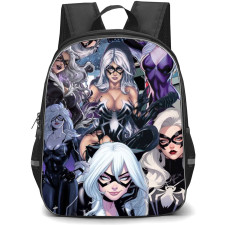 Black Cat Felicia Hardy Backpack StudentPack - Black Cat Felicia Hardy Poses Collage