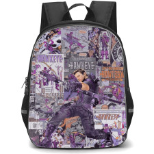Marvel Hawkeye Backpack StudentPack - Hawkeye Comic Movie Collage
