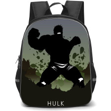 Marvel Hulk Backpack StudentPack - Hulk Attacking Poster Silhoutte