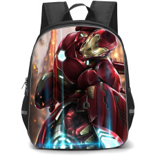 Marvel Iron Man Backpack StudentPack - Iron Man Attacking With Beam Illustration