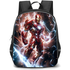 Marvel Iron Man Backpack StudentPack - Iron Man Charging Electricity