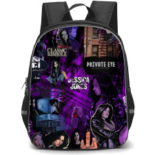 Jessica Jones Backpack School Bag StudentPack - Jessica Jones Private Eye Portrait Collage