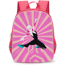 Spider Man Across The Spider Verse Spider Gwen Backpack StudentPack - Spider-Gwen On Ray Background
