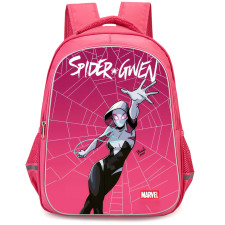 Spider Man Across The Spider Verse Spider Gwen Backpack StudentPack - Spider Gwen On Web Background