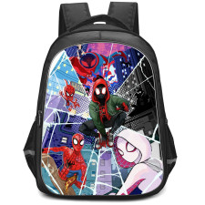 Spider Man Into The Spider Verse Backpack StudentPack - Into The Spider Verse Web Movie Art