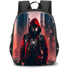 Spider Man Across The Spider Verse Miles Morales Backpack StudentPack - Miles Morales Street Morales Concept Art