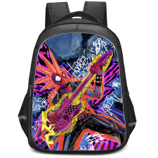 Spider Man Across The Spider Verse Spider Punk Backpack StudentPack - Spider Punk Hobbie Brown