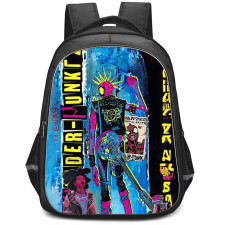 Spider Man Across The Spider Verse Spider Punk Backpack StudentPack - Spider Punk Wanted Poster