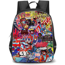 Spider Man Across The Spider Verse Pavitr Prabhakar Backpack StudentPack - Pavitr Prabhakar Collage