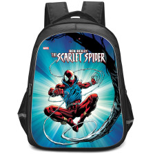 Spider Man Across The Spider Verse Scarlet Spider Backpack StudentPack - Scarlet Spider Shooting Web Comic Book Art