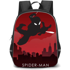 Marvel Spider Man Backpack StudentPack - Spider-Man Swinging Silhoutte Poster