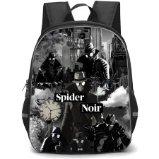 Spider-Noir Backpack School Bag StudentPack - Spider-Noir Black And White Portrait Collage