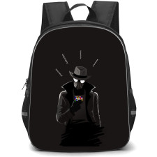 Spider-Noir Backpack School Bag StudentPack - Spider-Noir Rubiks Cube Portrait Vector Art