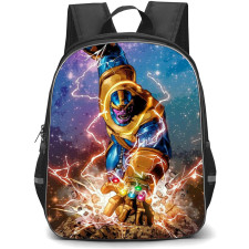 Marvels Thanos Backpack StudentPack - Thanos Attacking Ground With Infinity Gauntlet