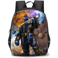 Marvels Thanos Backpack StudentPack - Thanos Endgame Movie Planets Background