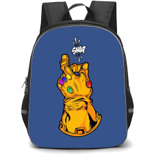 Marvels Thanos Backpack StudentPack - Thanos Infinity Gauntlet Snap Cartoon Art