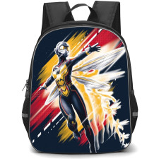 Marvel The Wasp Backpack StudentPack - The Wasp Flying in Yellow and Red Background